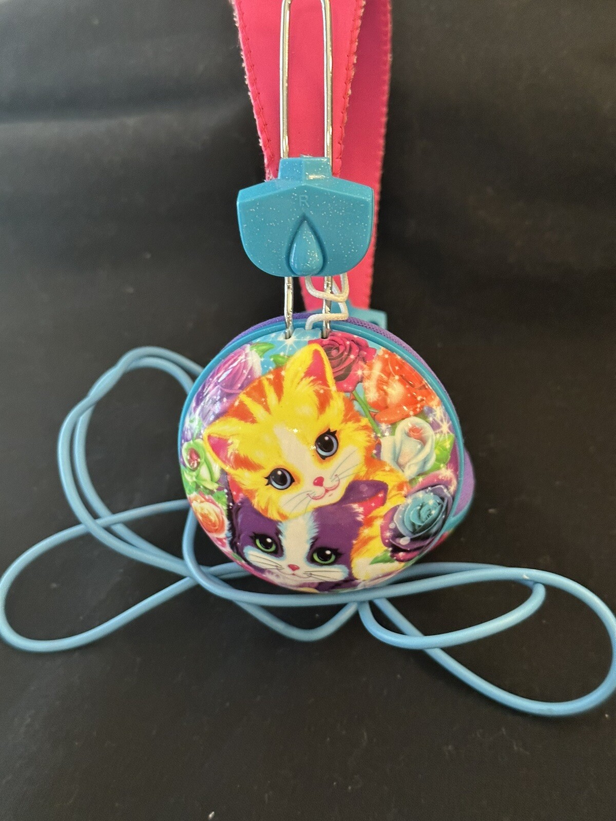 Lisa Frank Stero Head Phones headphone kitty cat adjustable size kids adults