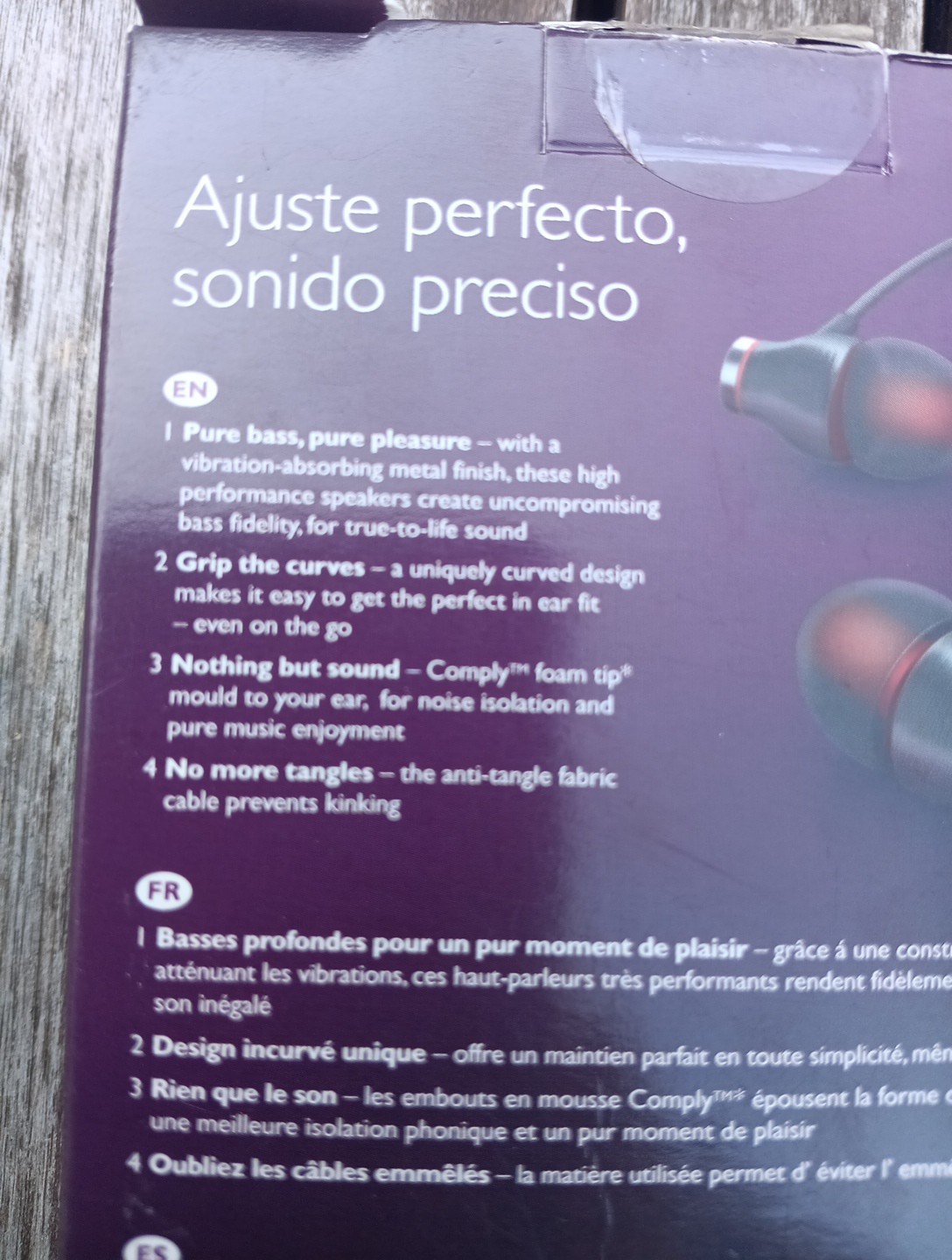 Philips In Ear Headphones Perfect Fit Precise Sound MP3