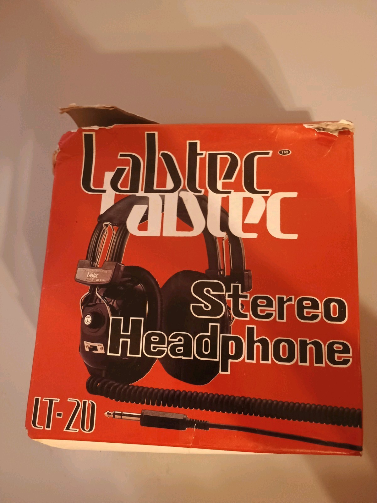 Retro Labtec LT-20 Stereo Headphone NOS 1/4″ Pin Input Jack