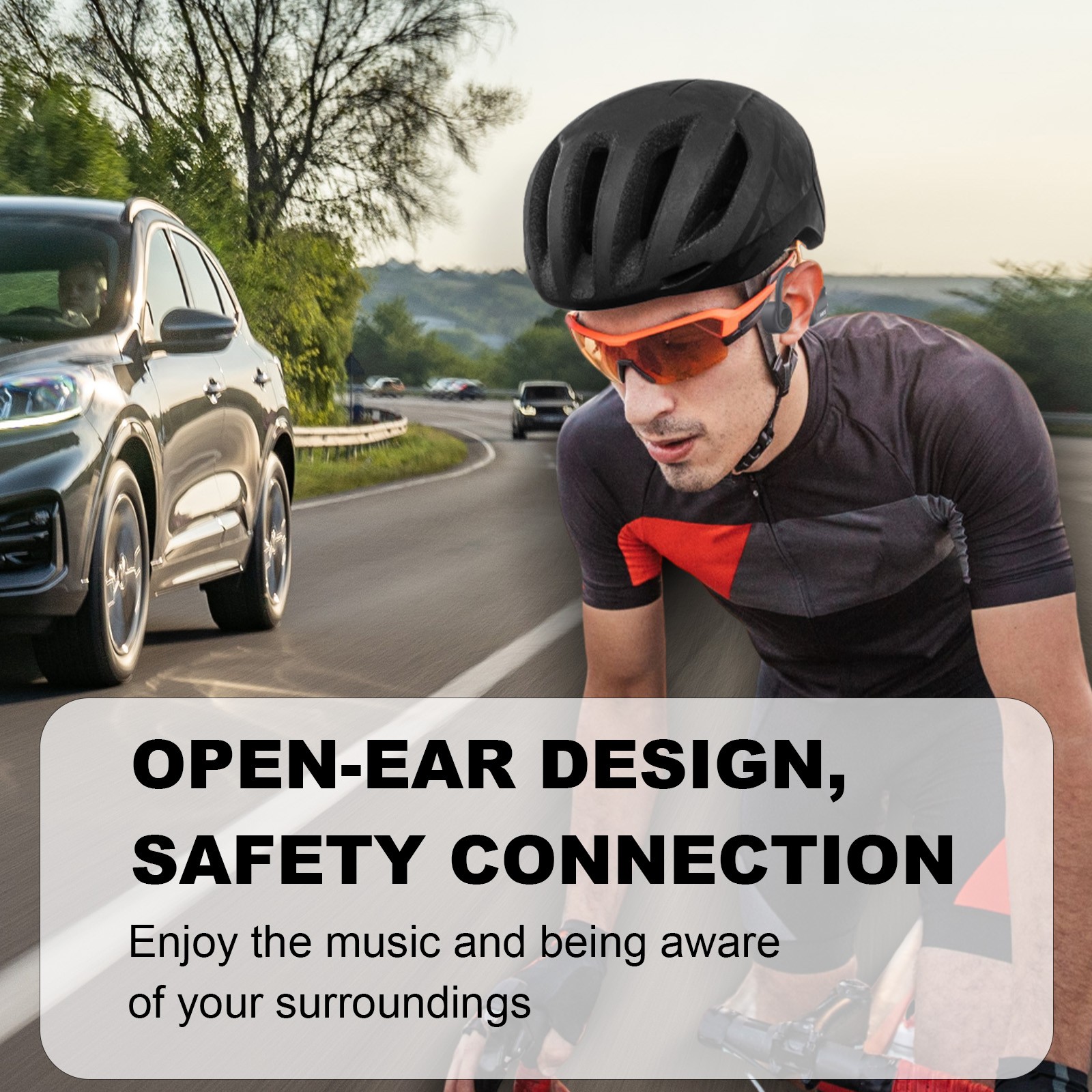 Voistek Bone Conduction Headphone Bluetooth Waterproof Earbuds 32GB MP3 Player