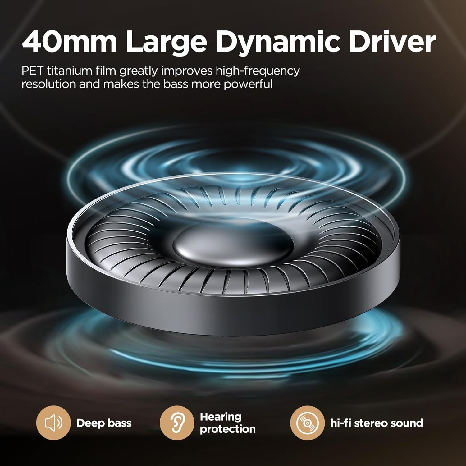 Comfort Fit Noise Cancelling Headphones – Wireless, Deep Bass, App Customization