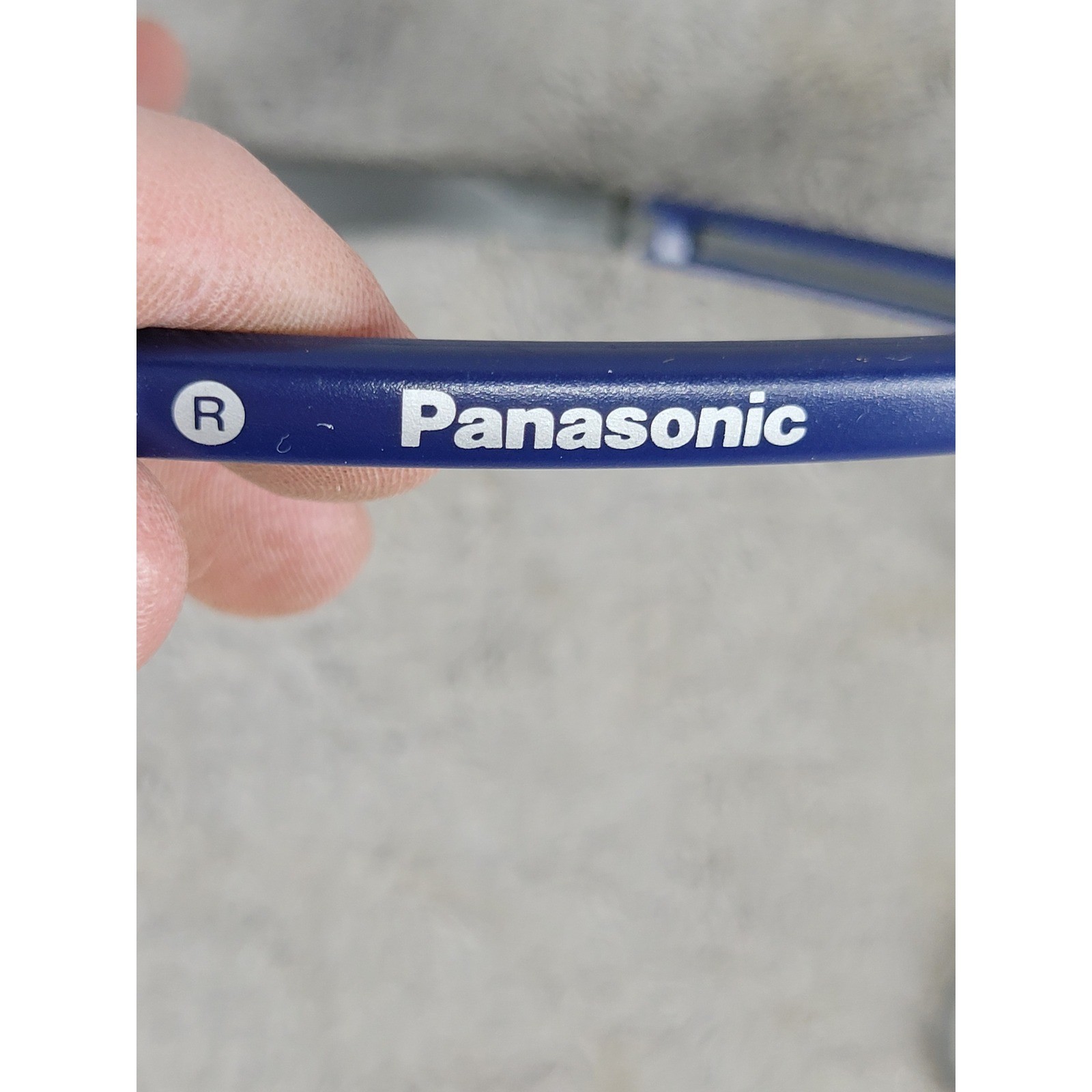 Panasonic Wired Neckband Headphones Blue Gray 3.5mm Jack Vintage RP-HS6