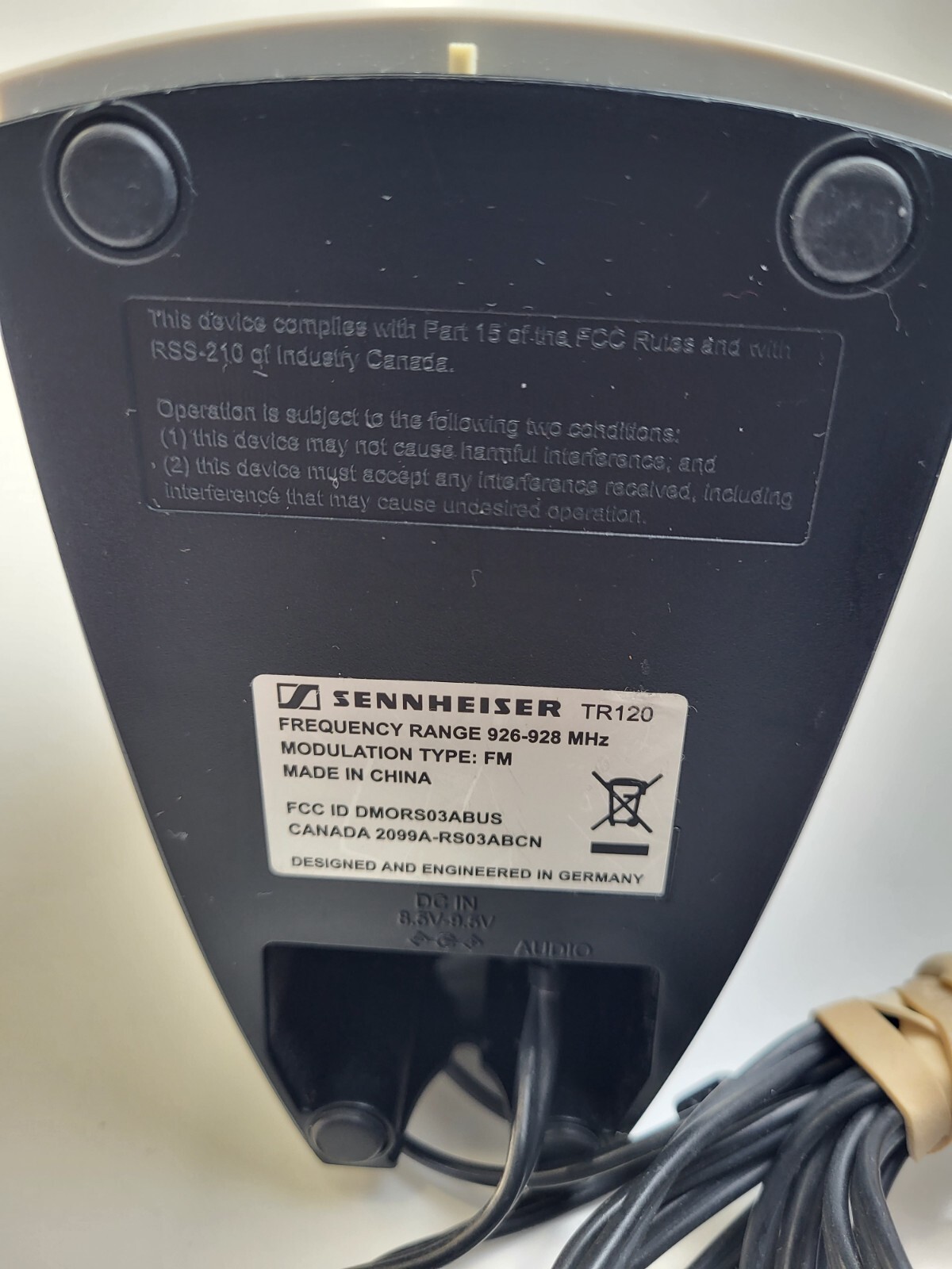 Sennheiser TR120 Charging Base Cradle Transmitter ONLY for HDR120