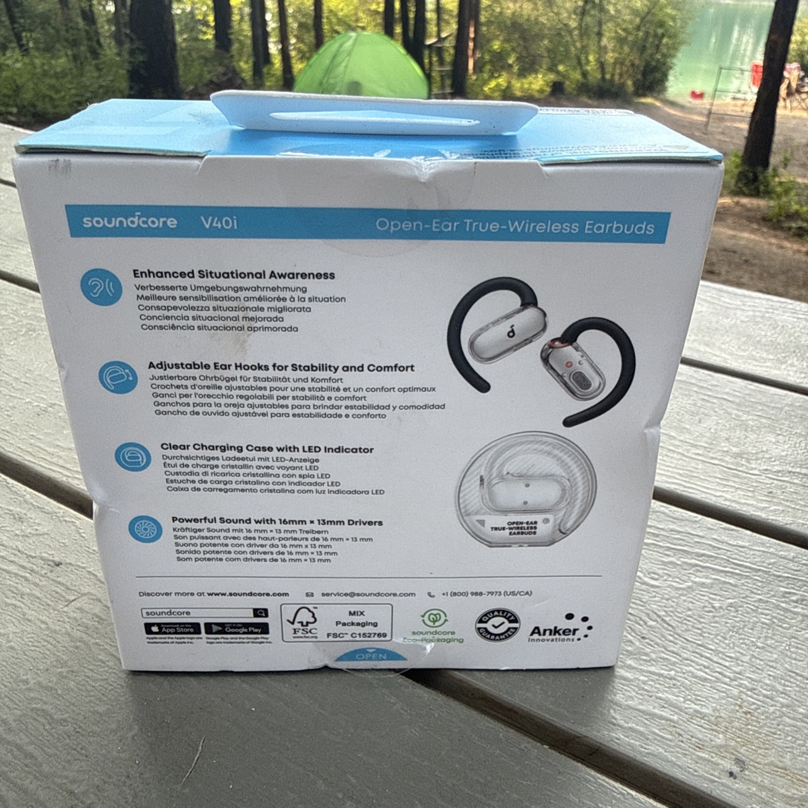 Soundcore V40i Open-Ear Headphone Al-Enhanced Clear Calls Sport Headset 21H Play