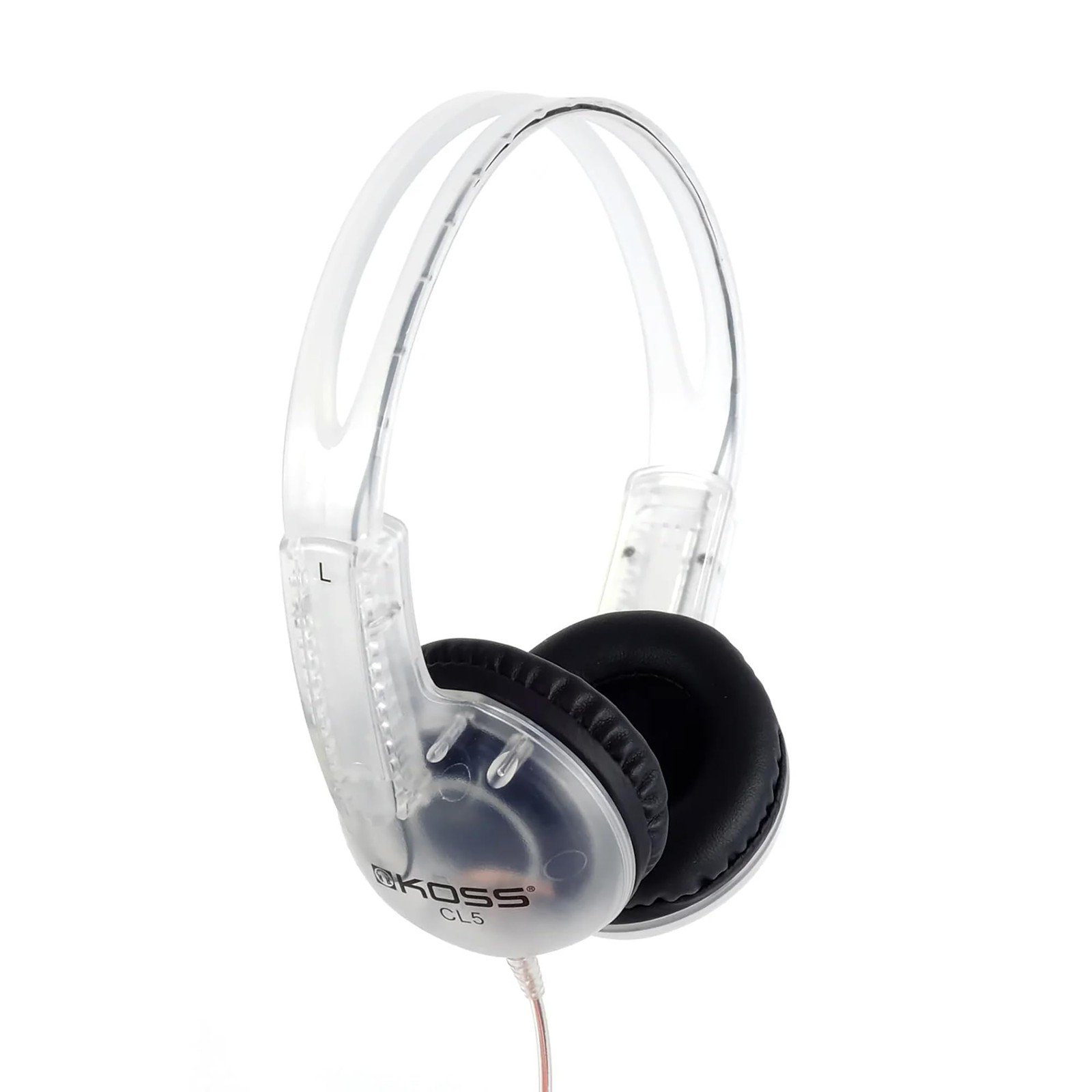 CL5 Portable Headphones (6-Foot Cord) One Size, Clear