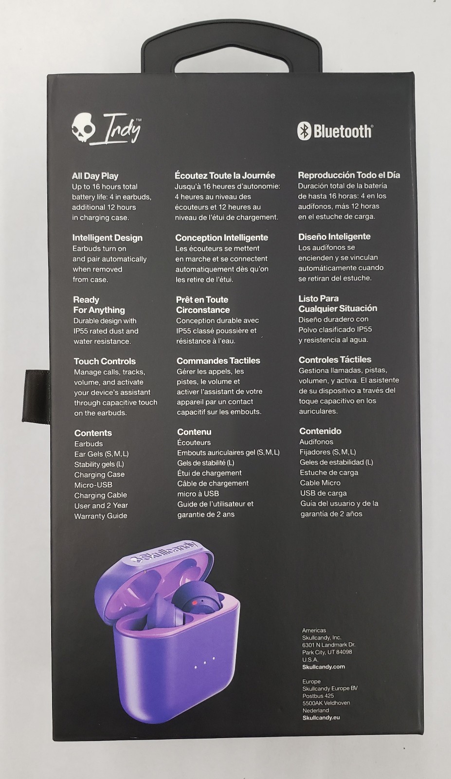 Skullcandy Indy True Wireless Earbuds Purple S2SSW-M738