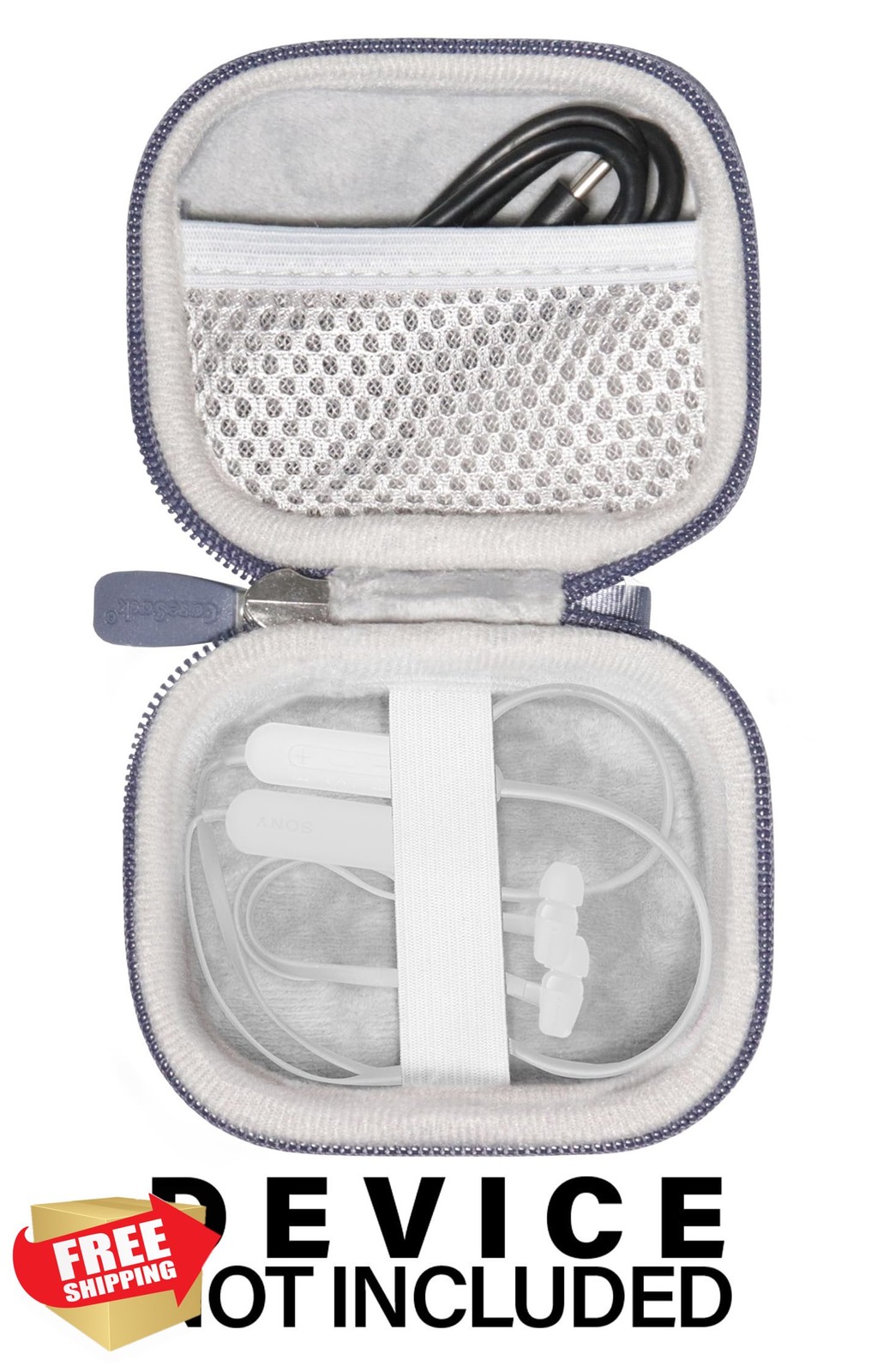 CaseSack Sony WI-XB400 C300 C200 C100 Bluetooth Headphones Case Blue