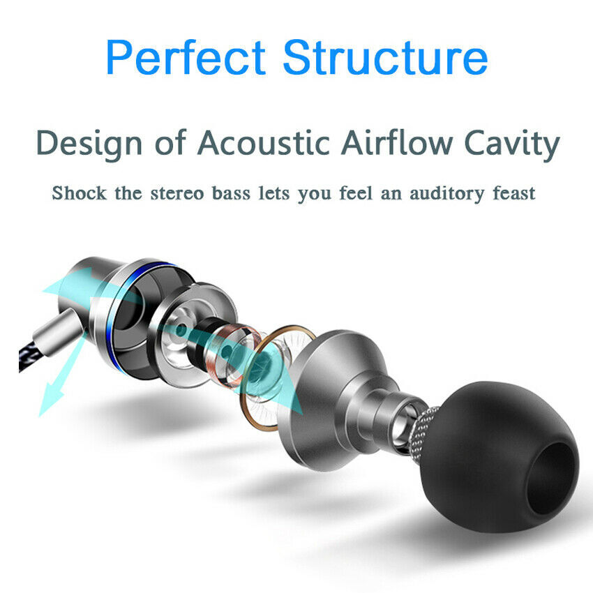 3.5mm HIFI Super Bass Headset In-Ear Earphone Stereo Earbuds Headphone Wired Mic