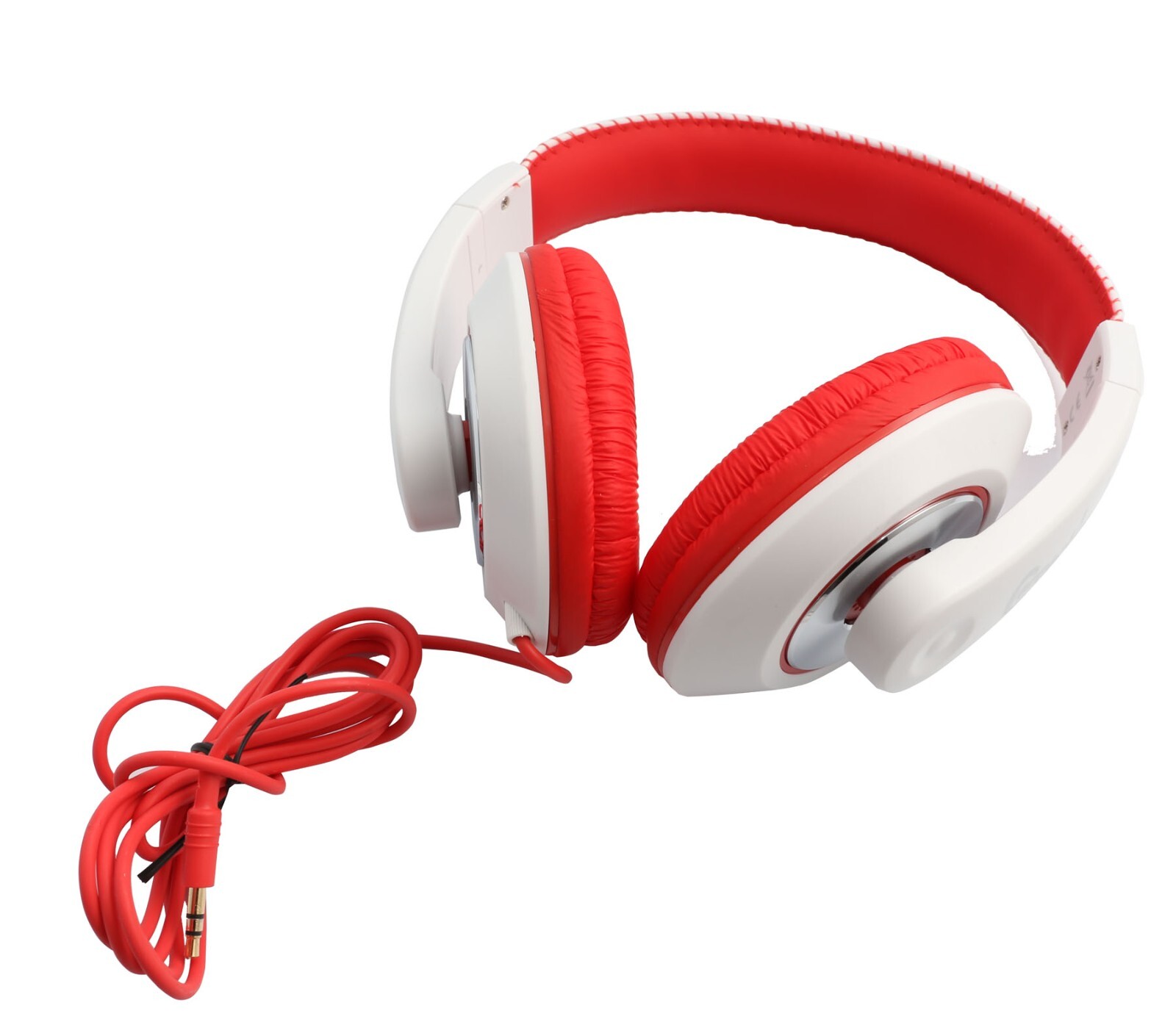 Over The Ear Stereo Kids Mobile Wired Headphone with in-Line Microphone Red