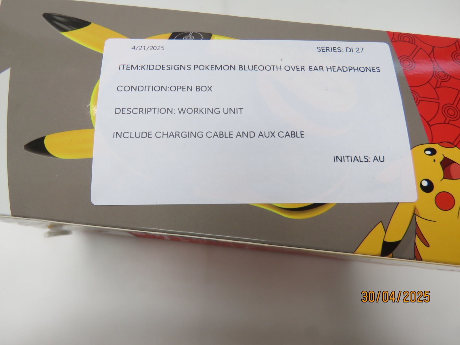 KIDdesigns Noise Cancelling Over-Ear Bluetooth Headphones – Pokemon [DI27]