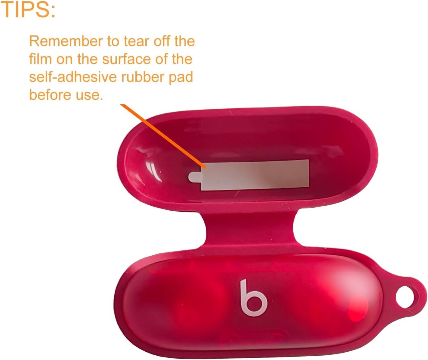 Stylish Black Shockproof Silicone Cover for Beats Solo Buds 2024 with Carabiner