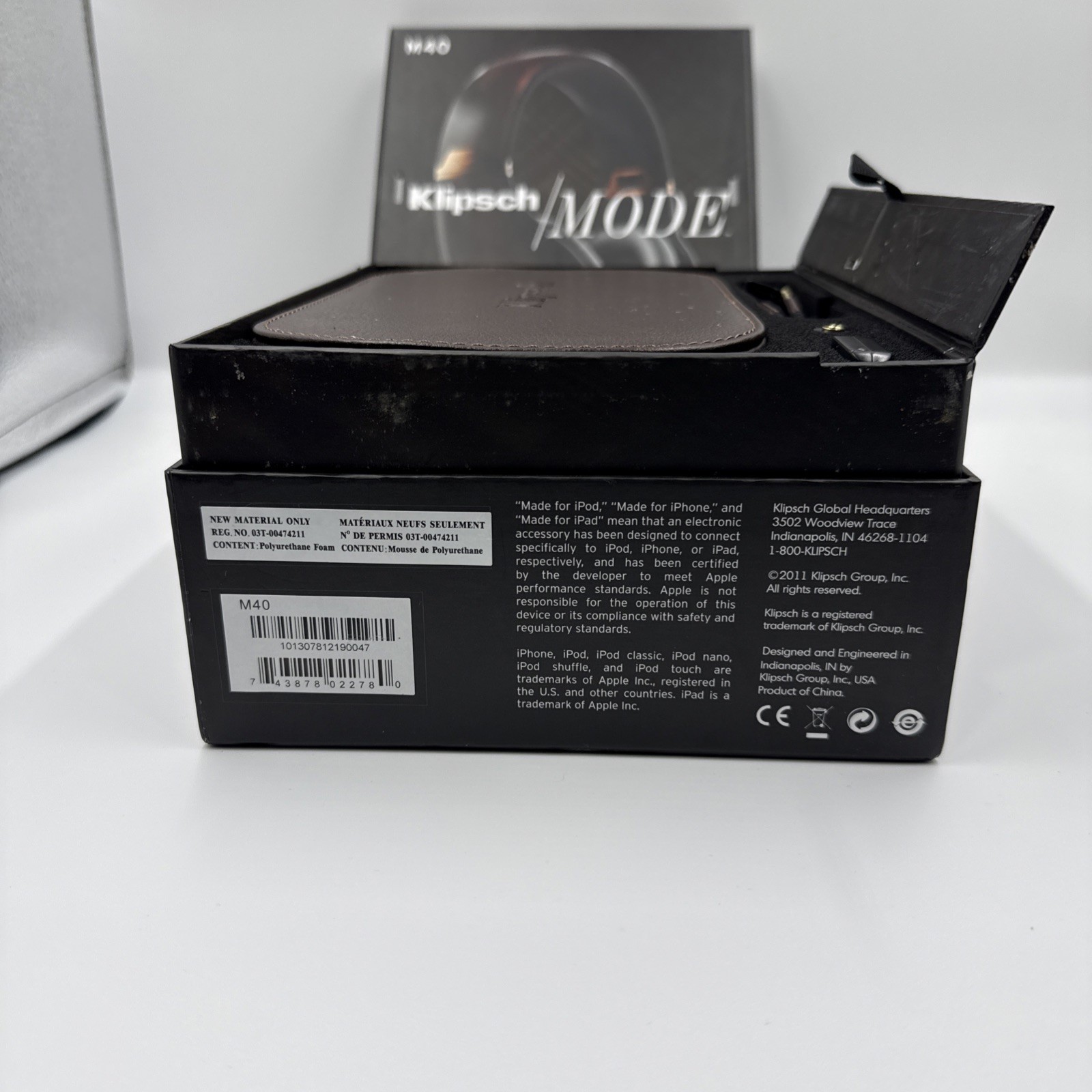 Klipsch Mode M40 Active Noise Canceling Over-Ear Headphones Copper Black (NEW)