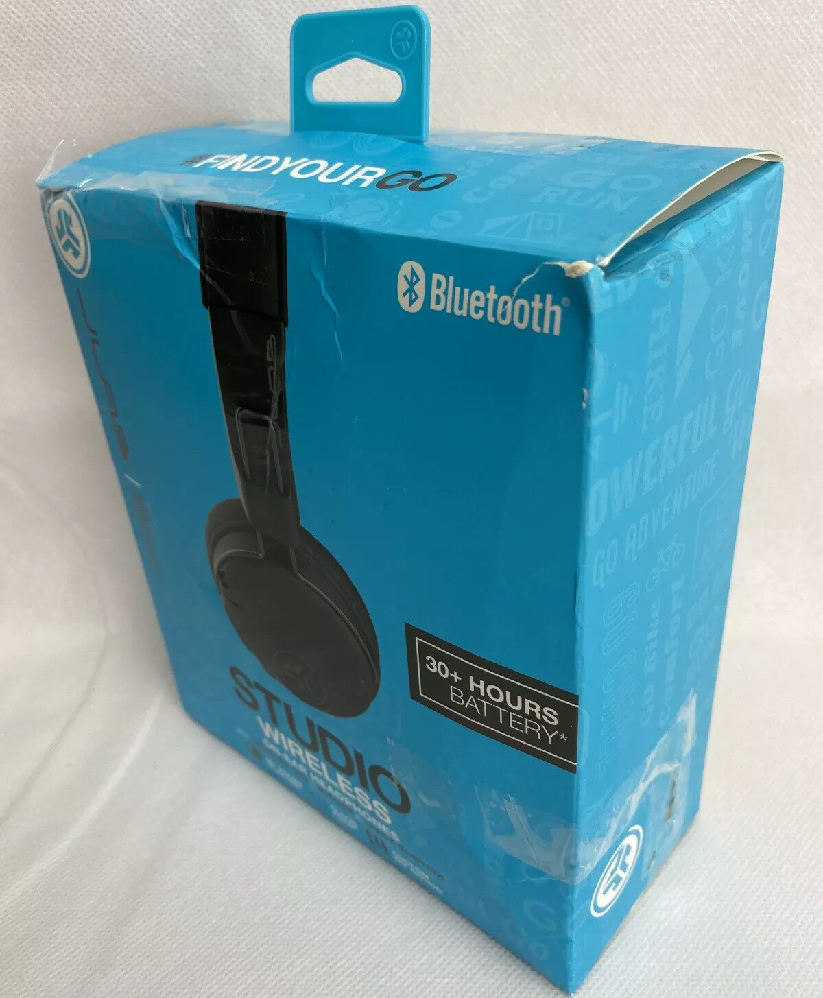 JLab Studio Wireless On-Ear Headphones Black 30+ Hours Battery New Open Box
