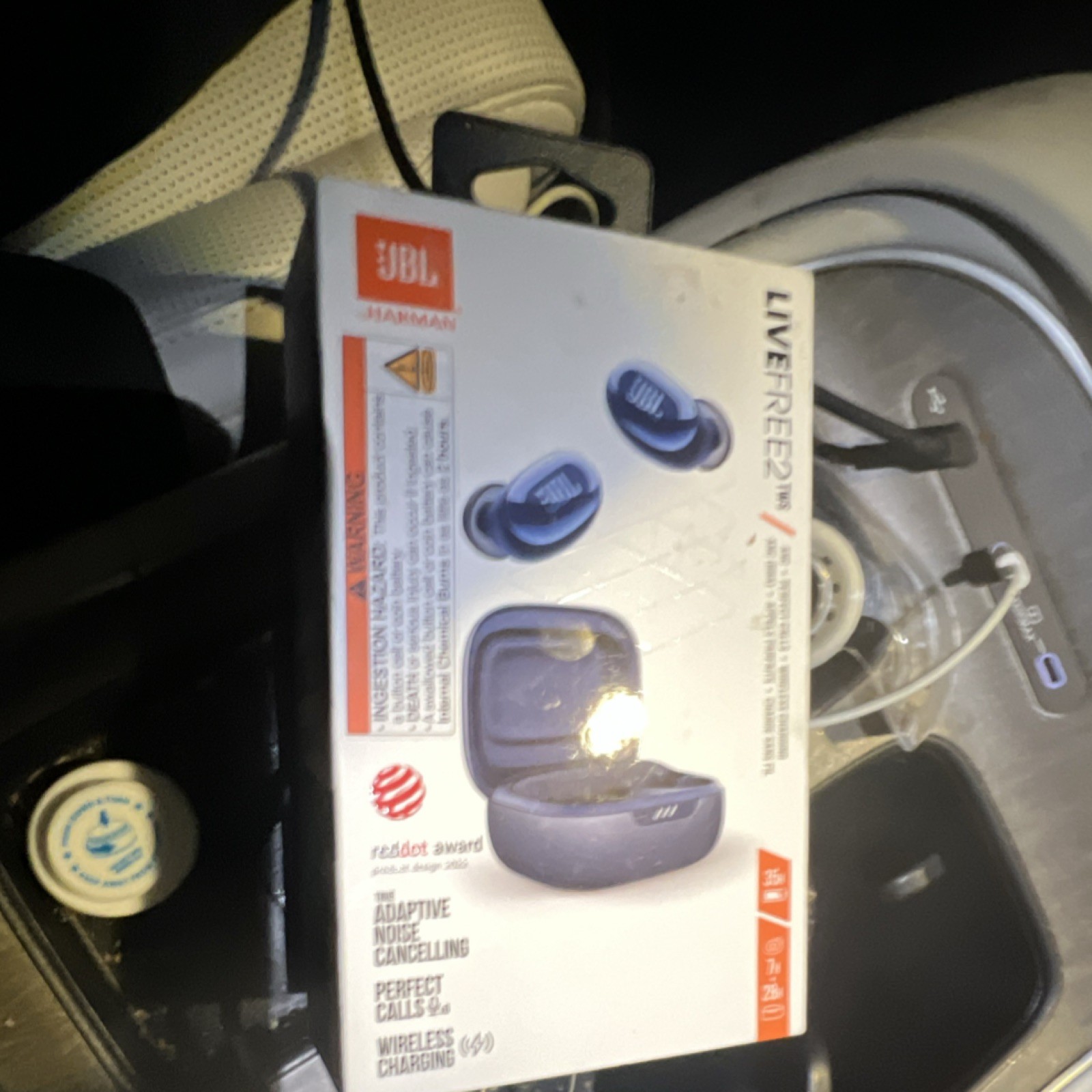 JBL LIVE FREE 2 TWS Adaptive Noise Cancelling Bluetooth Earbuds Blue