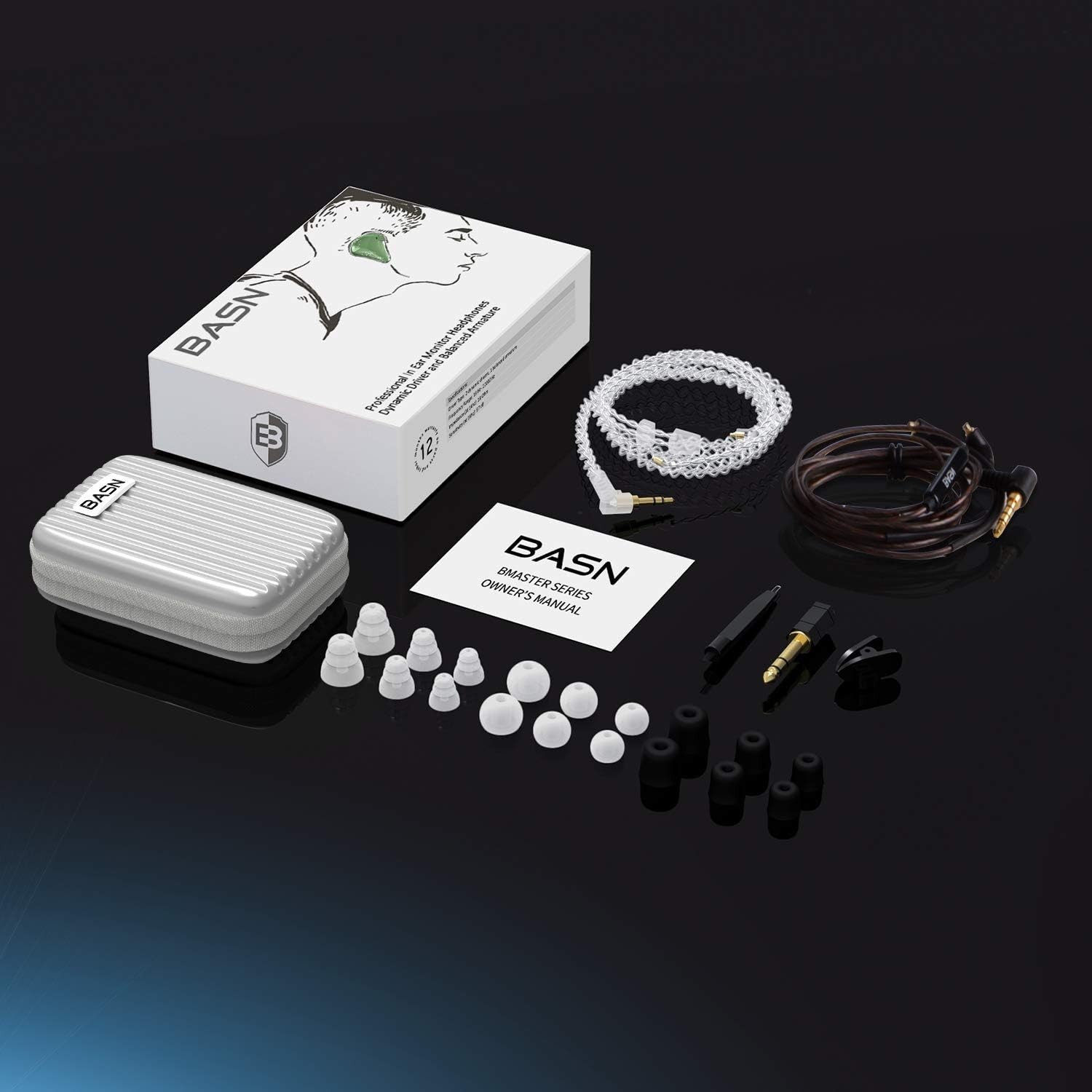 Bmaster in Ear Monitor Headphones for Musicians, Hybrid Triple Drivers Dynami…
