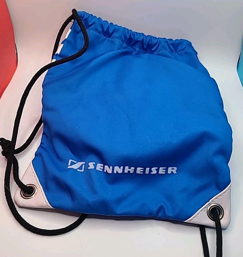 Adidas Sennheiser HD 220 Over Ear Closed Back Headphones With Bag Blue White