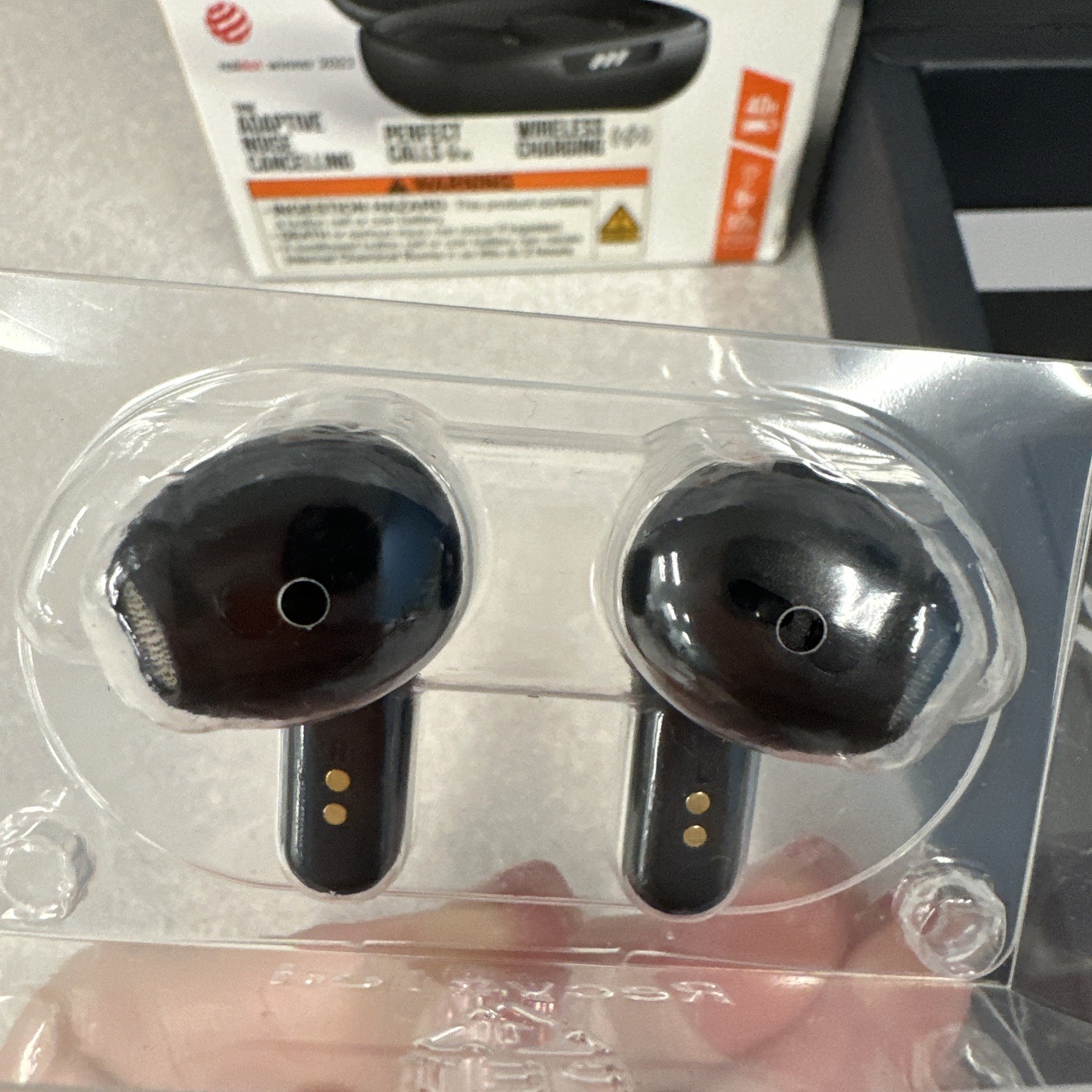 JBL Earbuds Headphones Live Flex Perfect Fit Ear Buds, Black-Open Box