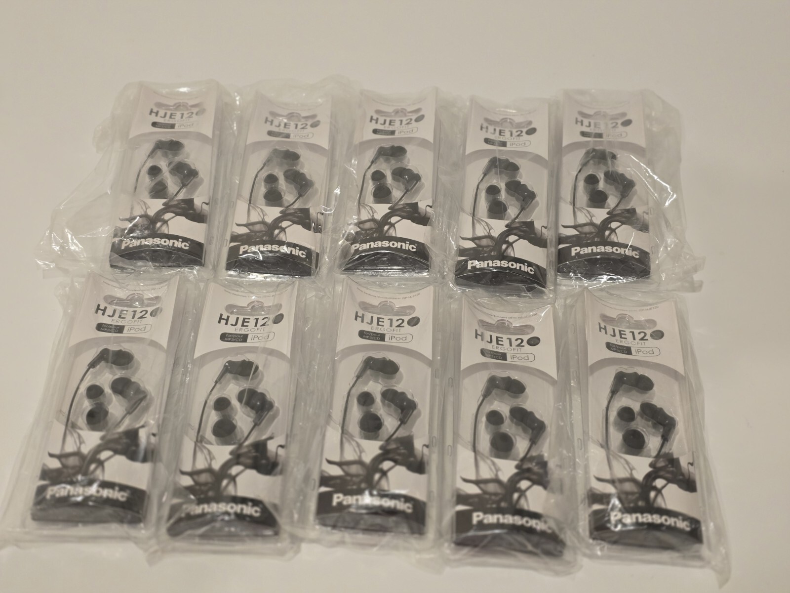 10 x Panasonic HJE 12 Ergo Fit iPod Wired Earbuds Orange (Brand New) RP-HJE125