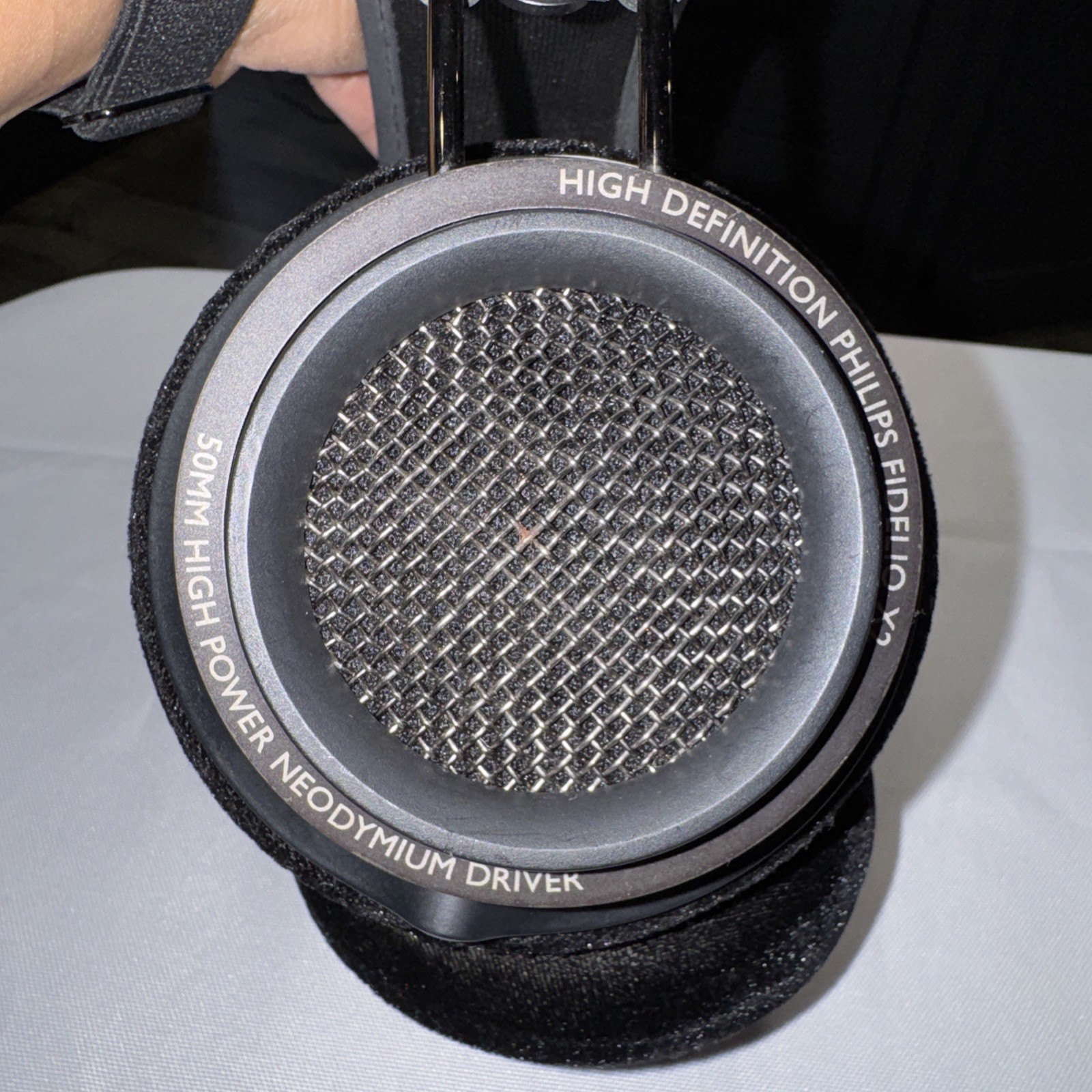 HD Philips Fidelio X2 50MM High Power Neodymium Headphone Black Tested Works ?