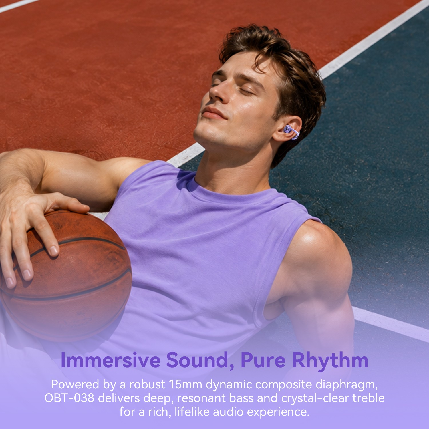 Open-Ear Wireless Earbuds Clip-on Earphone IPX7 HiFi ENC Bluetooth Headphone