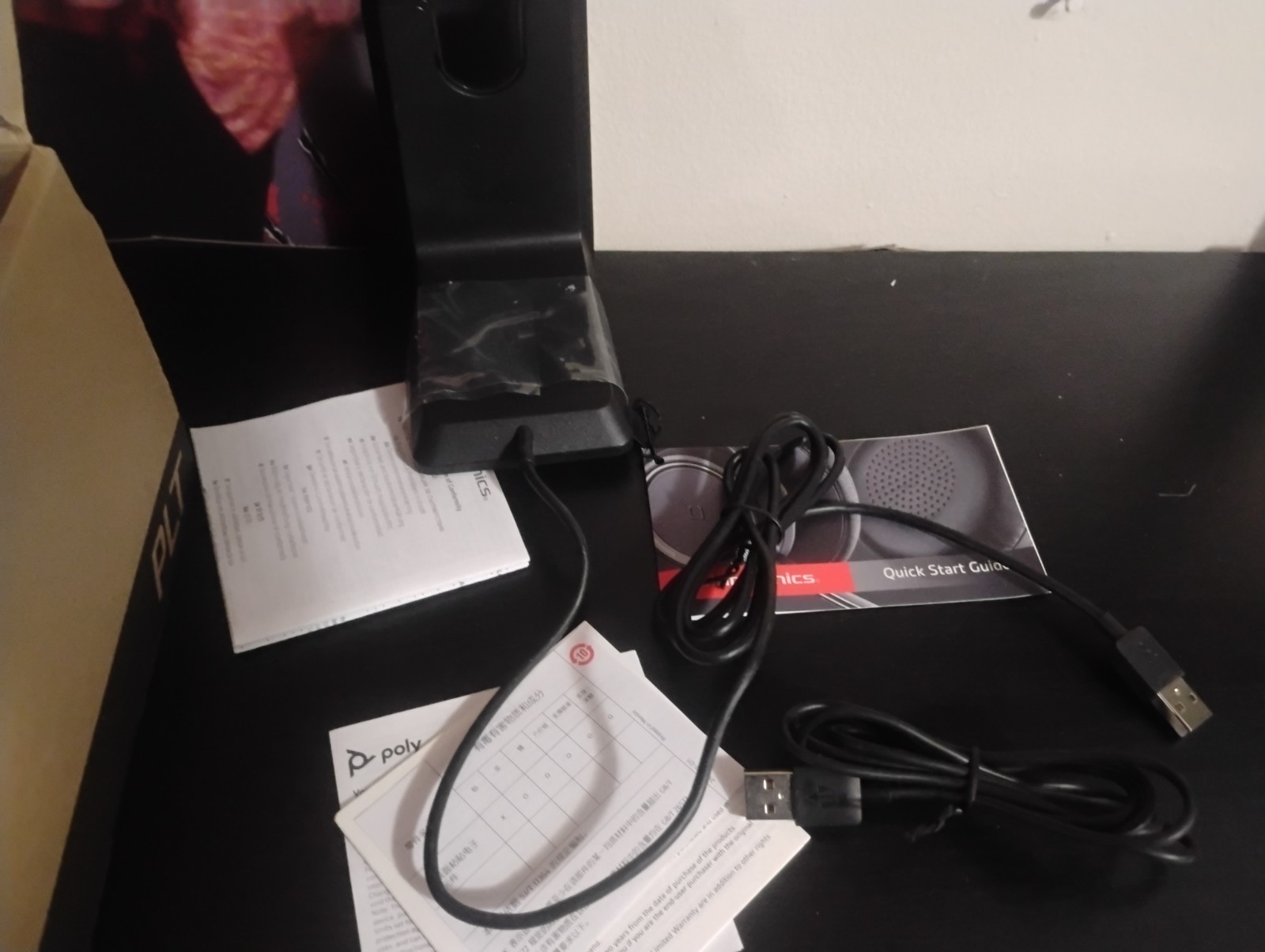 Poly Plantronics Voyager Focus UC B825-M Bluetooth Headset (No Dongle)Never Used