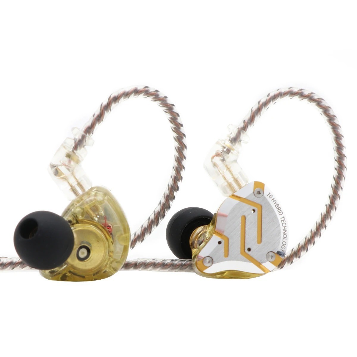 KZ ZS10 Pro 4BA+1DD 5 Driver In-Ear Hifi Metal Earphones With Detachable Cable