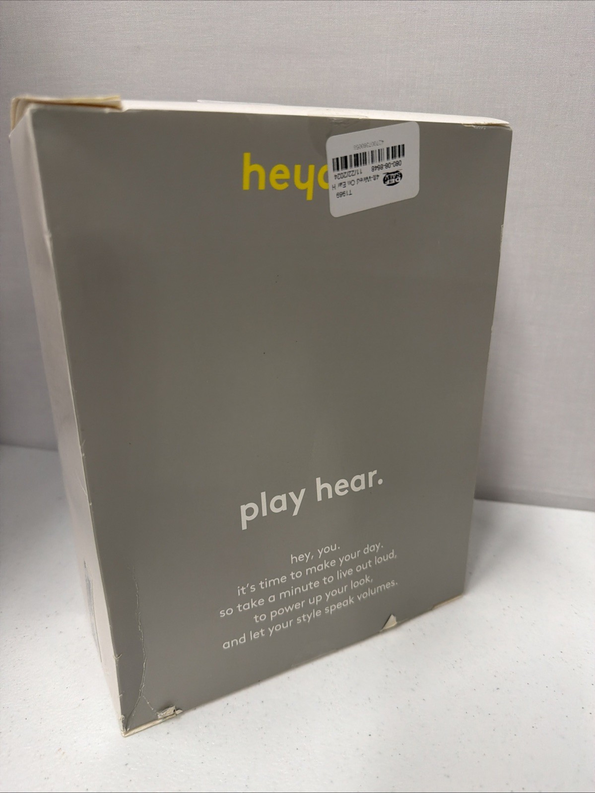 heyday Wired On-Ear Headphones 3.5mm aux port Adjustable, 4ft cable microphone