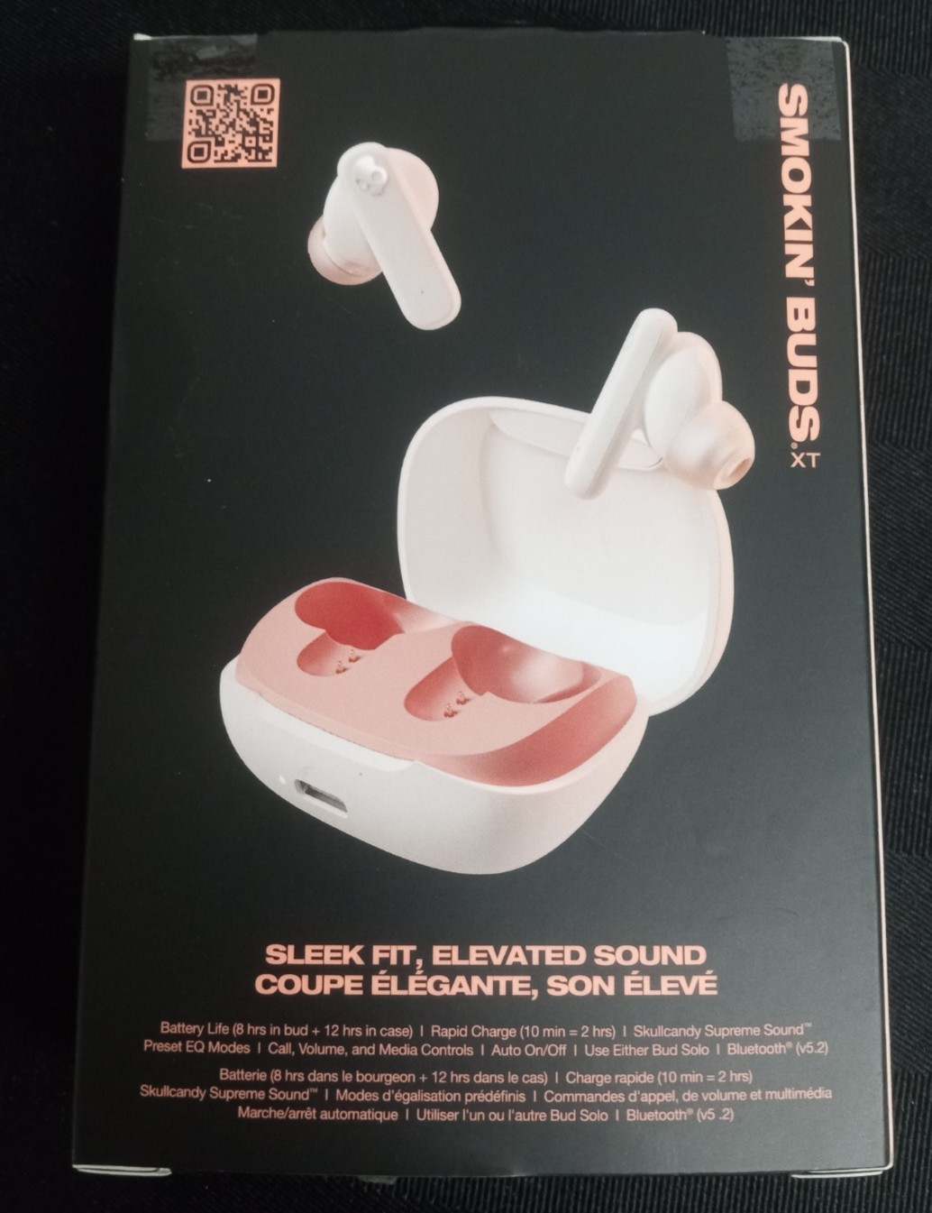 Skullcandy Smokin’ Buds XT in-Ear Wireless Earbuds Bone Orange – New