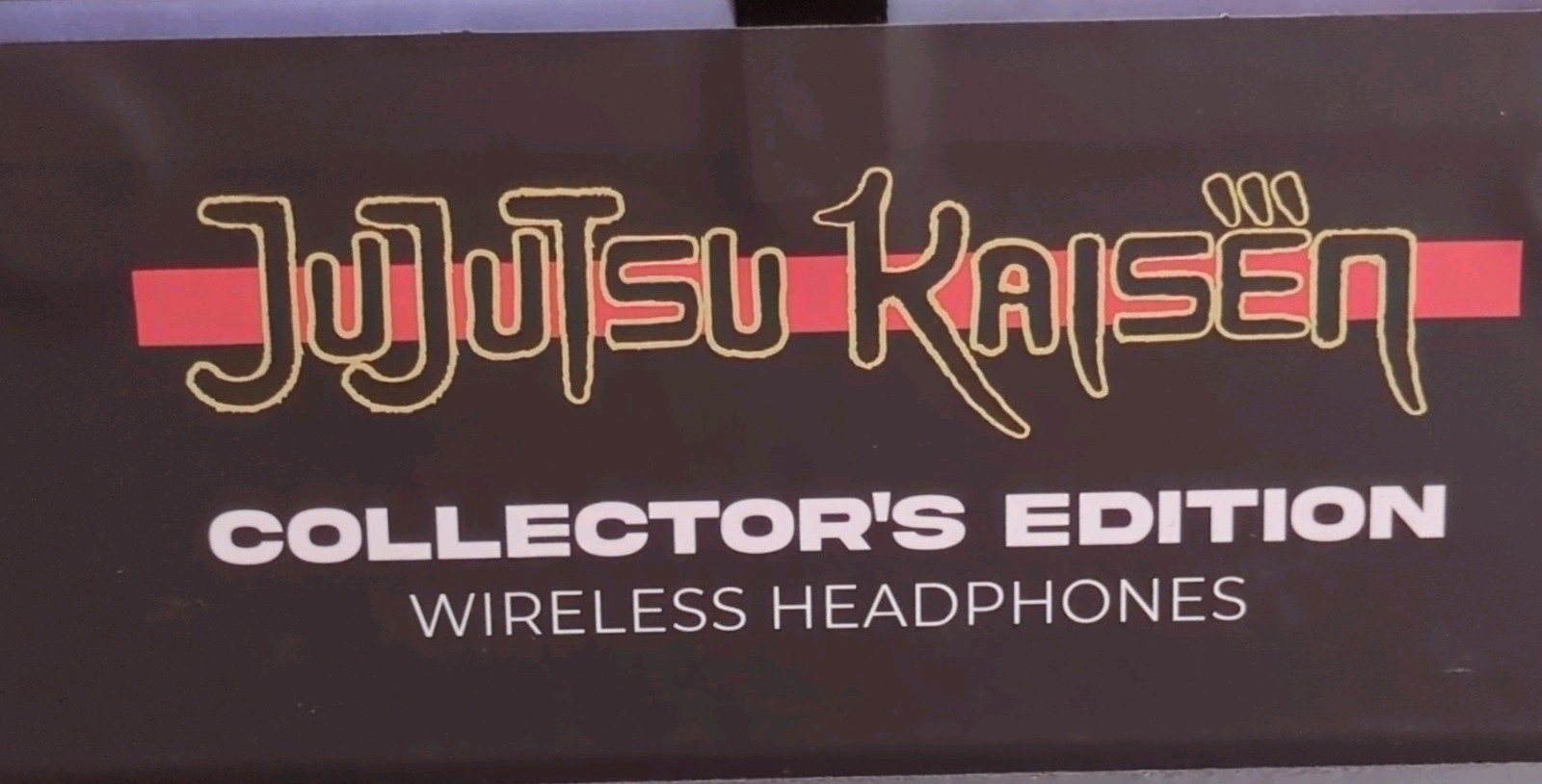 CultureFly Jujutsu Kaisen Wireless Headphones Bluetooth Mic Touch Black Yellow