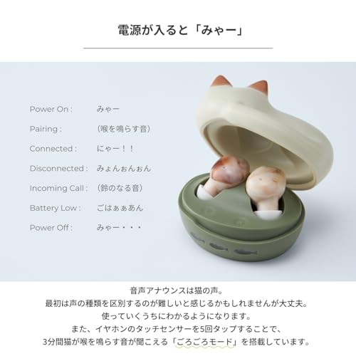 radius NEKO True Wireless Earphones Bluetooth Cat Japan New FS