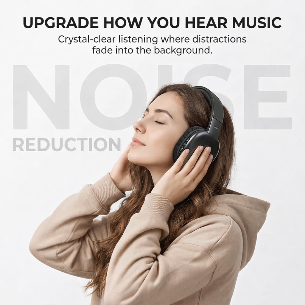 iJoy Ultra Wireless Headphones with Microphone- Rechargeable Assorted Colors