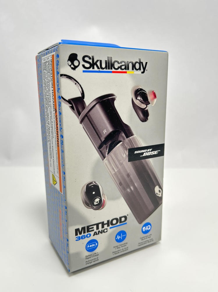 Skullcandy Method 360 ANC Wireless Earbuds Sound by Bose IPX4, True Black