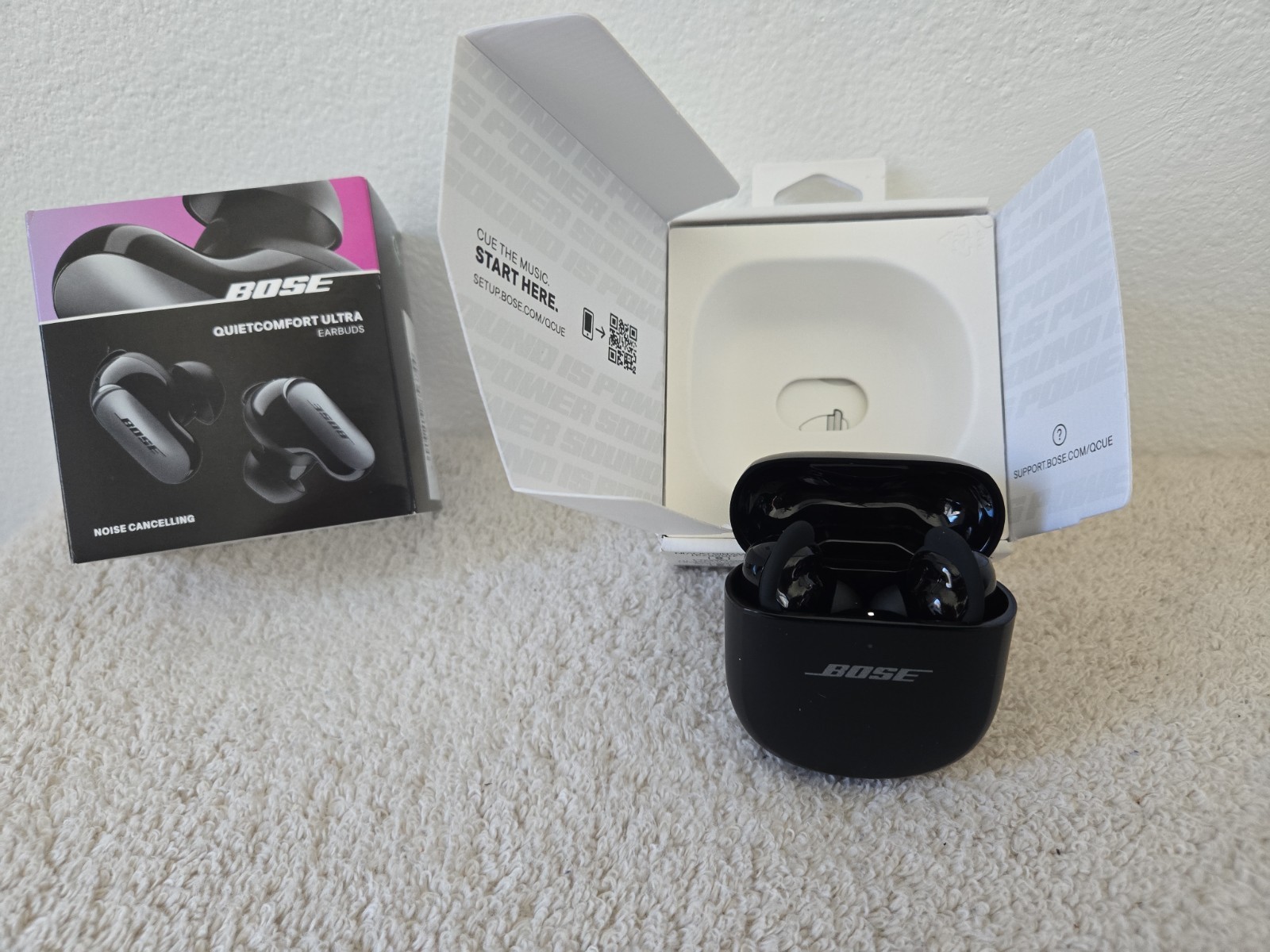 NOB Bose Quietcomfort Ultra 1st Gen In-Ear Wireless Bluetooth Earbuds Black NOB