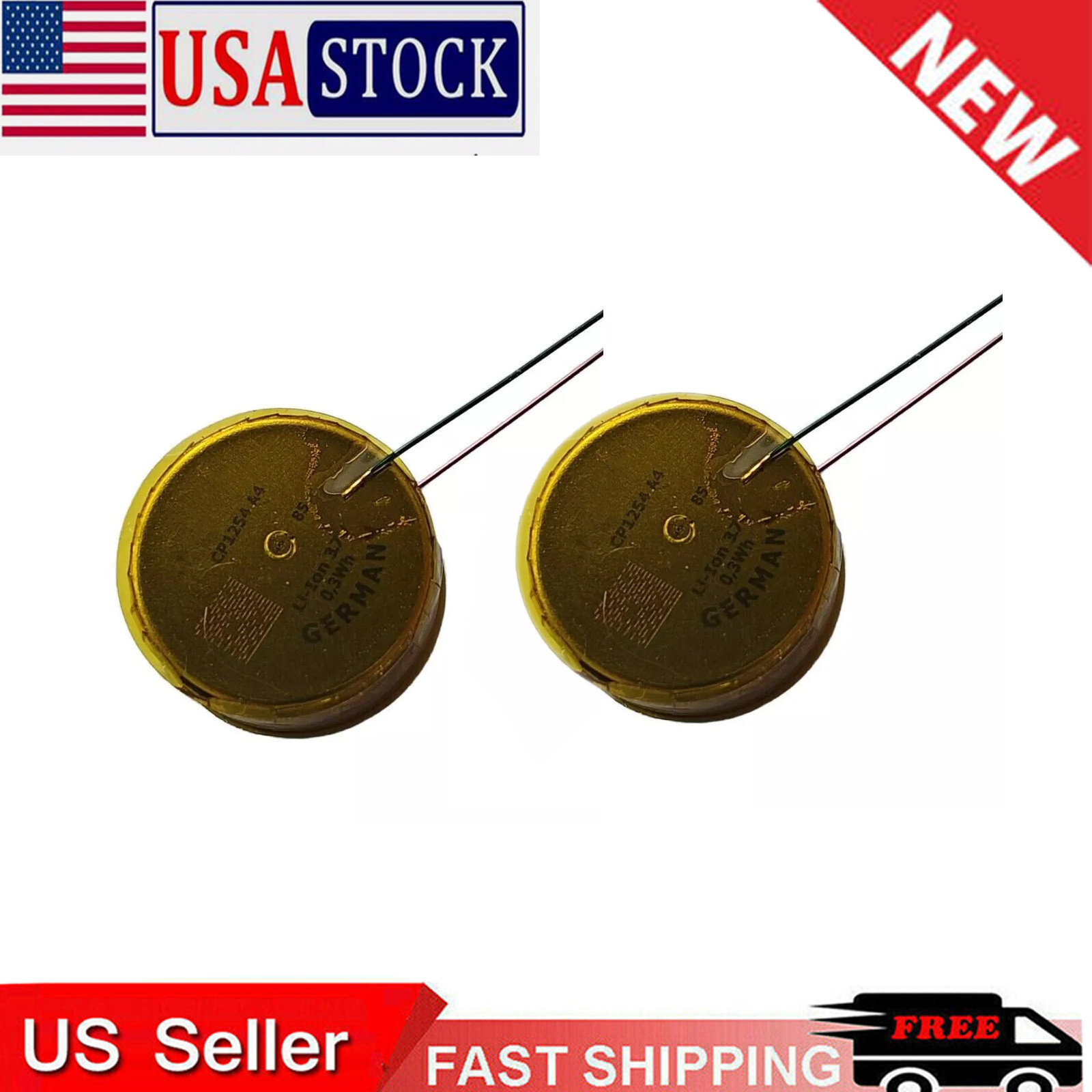2Pcs Battery CP1254-A4 For Beats By Dre Powerbeats Pro Coin Round 70mAh