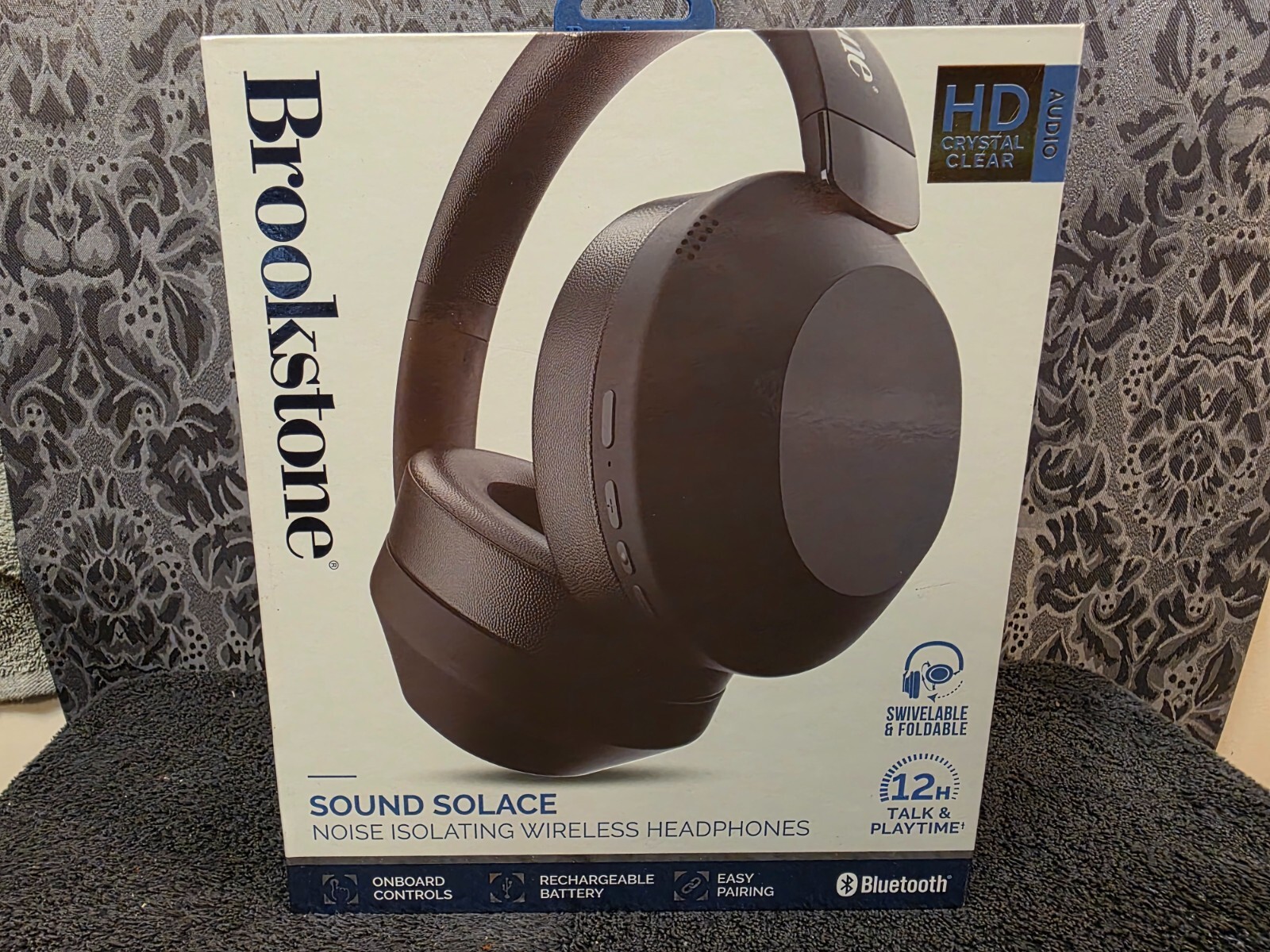 Brookstone sound solace noise isolating wireless headphones