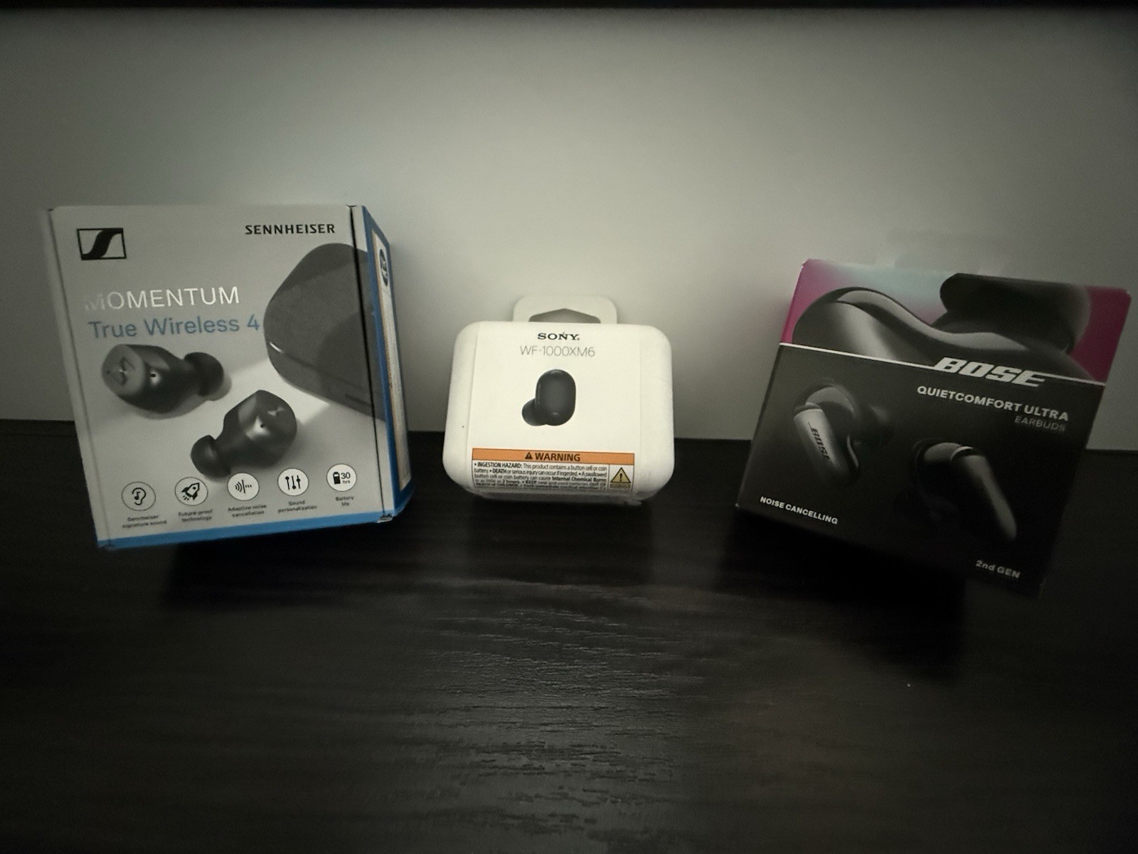 Sony WF-1000XM6,Bose QuietComfort ultra 2nd Gen,Sennheiser Momentum 4 Earbud Lot