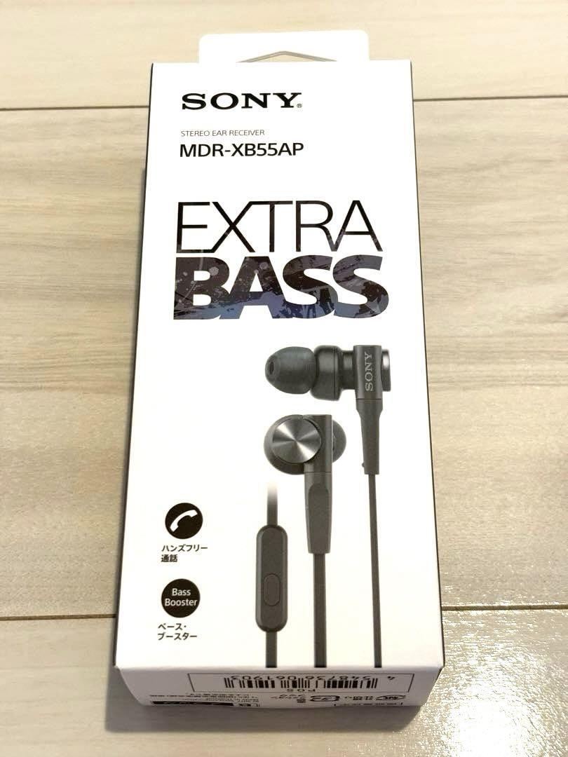 SONY MDR-XB55AP Bass Booster In-Ear Headphones with In-Line Mac Black