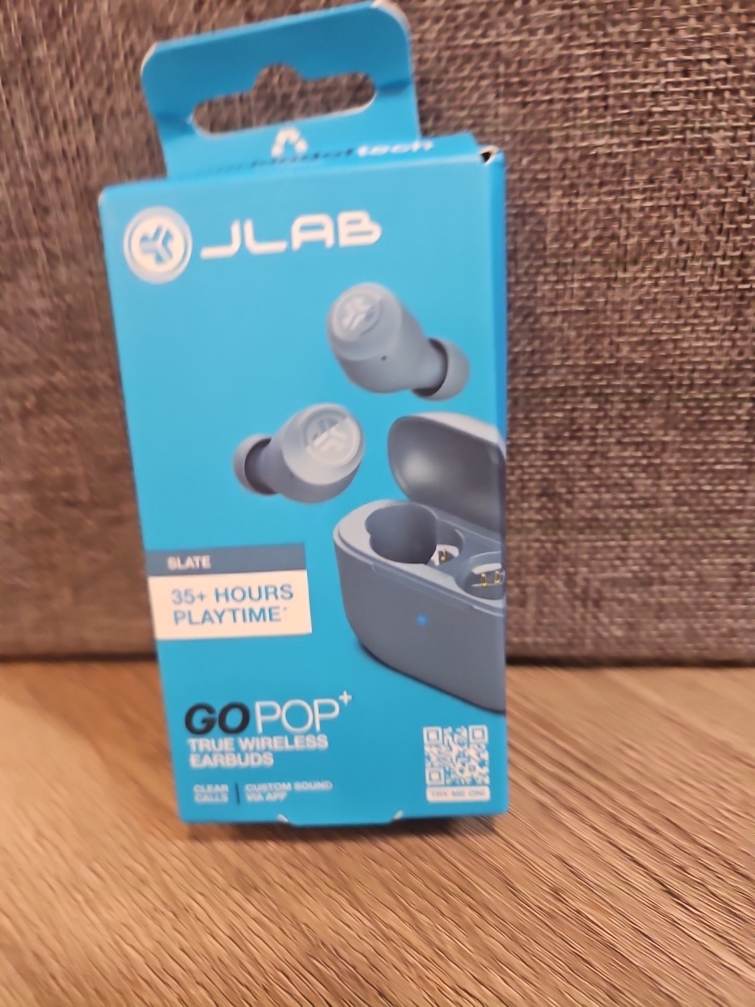 JLab EBGAIRPOPRSLT124 GO Air POP True Wireless In-Ear Headphones – Slate