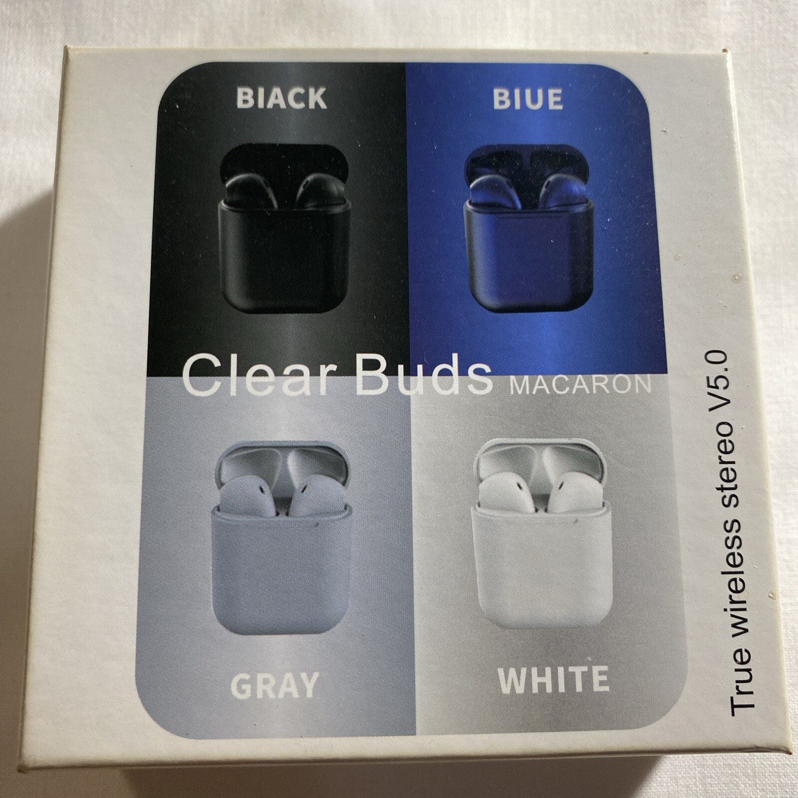 Clear Buds True Wireless Stereo V5.0 Earbuds Android IOS B T5.0