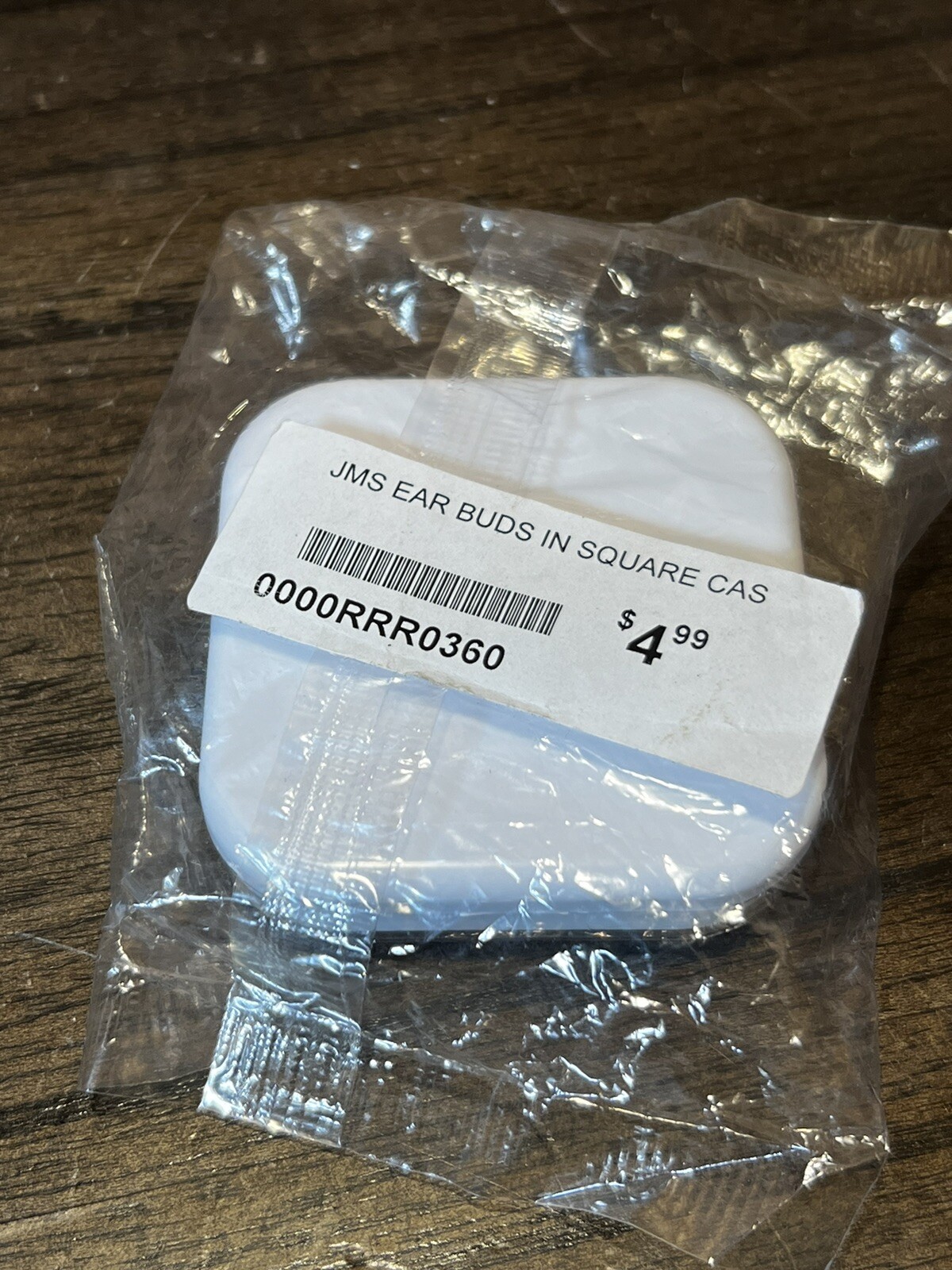 Wired JMS earbuds in square case Nib