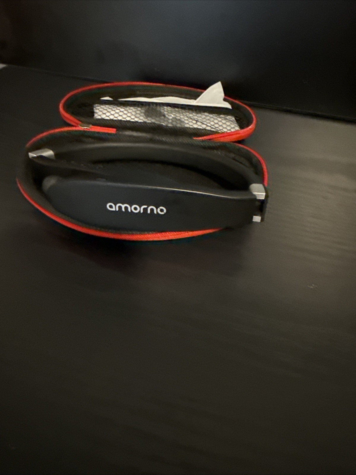 Amorno Foldable Bluetooth Headphones, Neckband Headset w/Retractable Earbuds