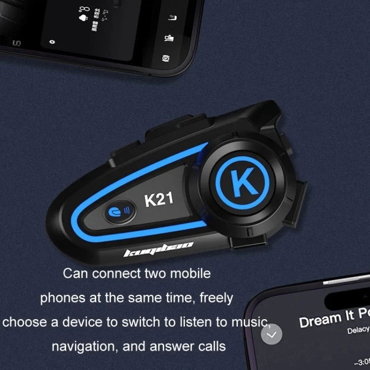 KUQIBAO K21 Wireless Helmet Earphone (Please see Description)