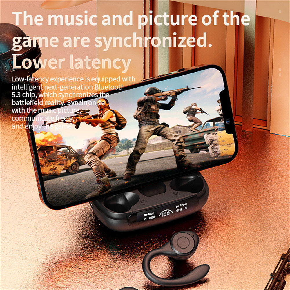 Wireless Bluetooth 5.3 Headset TWS Earphones Earbuds Stereo Headphones Ear Hook