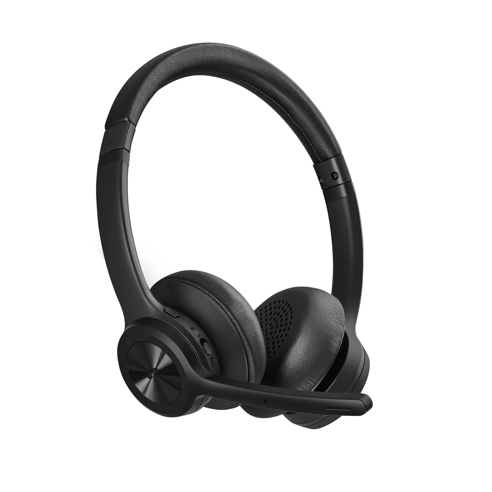 Bluetooth Headset V5.2 Wireless Headphones with Noise Cancelling Microphone O…