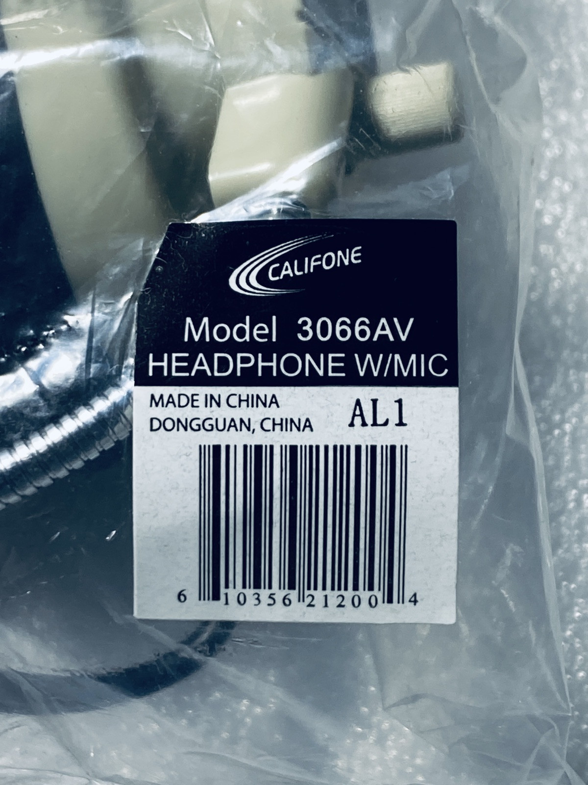 lot of 2 New-Califone 3066AV 3.5mm Wired Over-The-Head Multimedia Stereo Headset