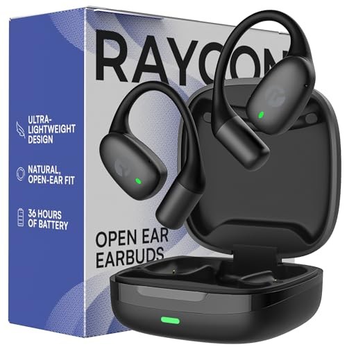 Essential Open Ear Earbuds – Open Ear Headphones, Earbuds Wireless Black