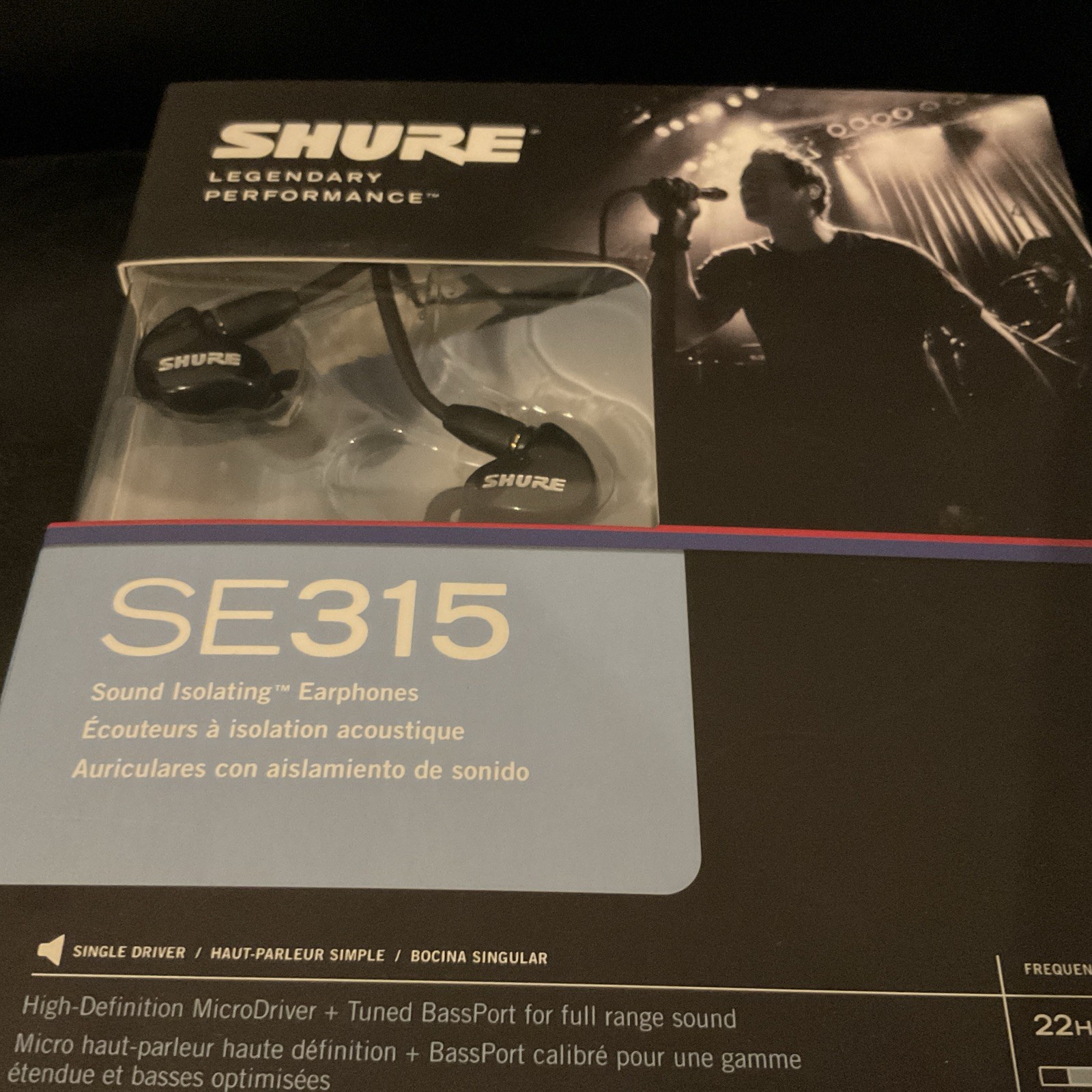 Shure SE315 Sound Isolating In-Ear Earphones Wired brand new sealed