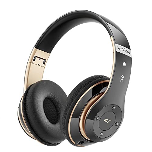 Bluetooth Headphones Over Ear, 6S Wireless Headphones Wired with 6 EQ Modes, …