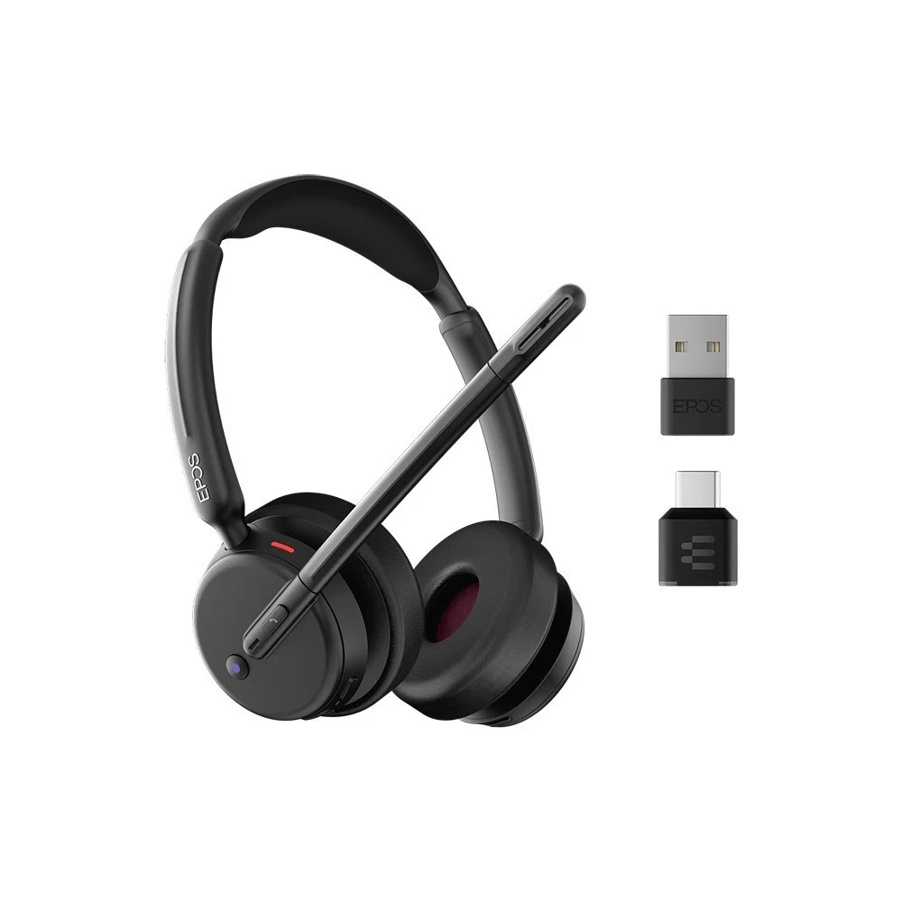 EPOS IMPACT 500 MS UC ANC WL USBA+C – Teams Certified – ANC – Wireless – Black
