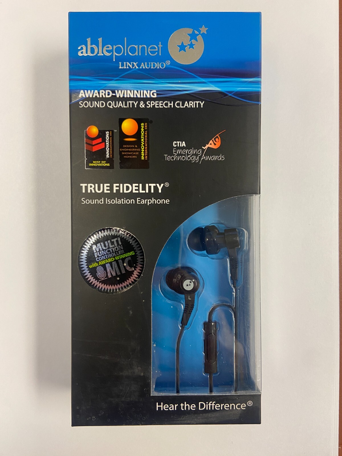 Able Planet SI210 Sound Isolation Earphones Ear Buds with Built In Microphone